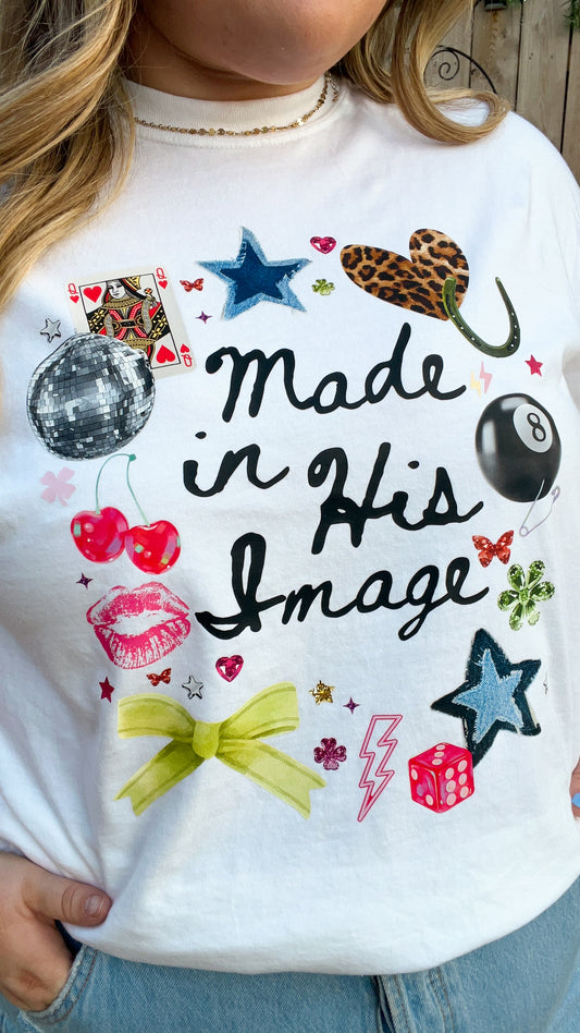 Made in His Image Charm Tee